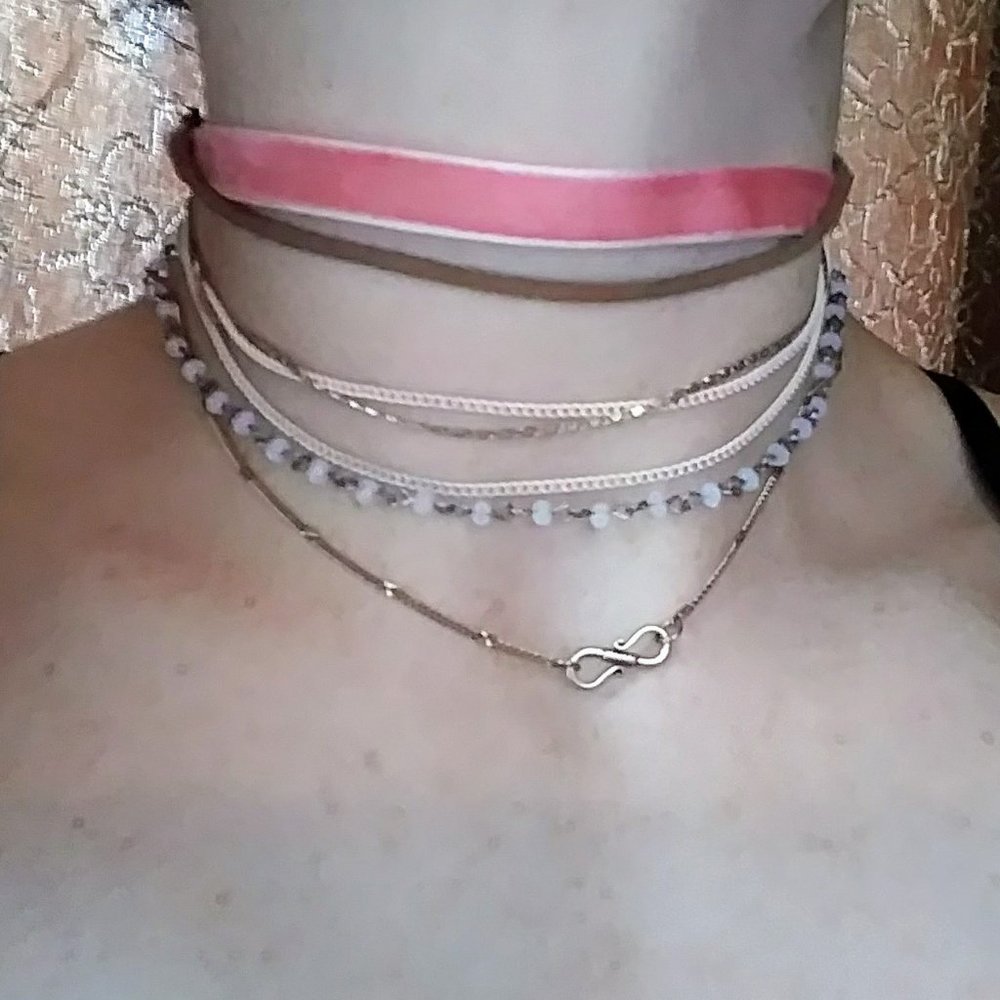 Free people Boho 7 strand beaded velvet choker collar - Picture 5 of 7